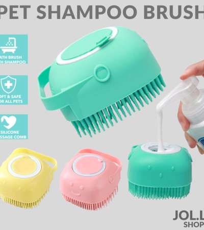Pet Dog Bath Brush Shampoo Massage Brush Shower Hair Removal For Dogs Cats Cleaning