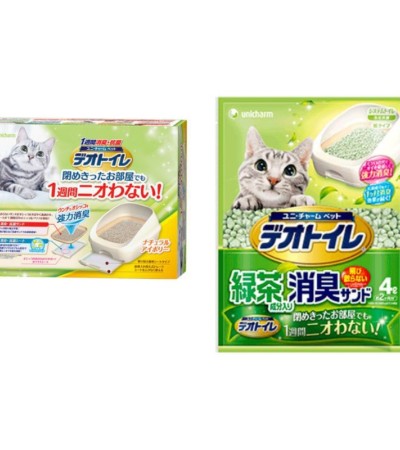 [Bundle of 2/4] Unicharm Deo-Toilet Cat Dual Layer Litter System/Cat Litter 2L/4L