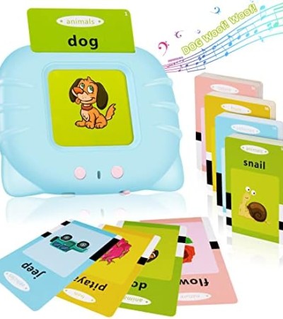 Ednzion Talking Flash Cards with 224 Sight Words,Montessori Toys,Speech Therapy Toys,Autism Sensory Toys,Educational Learning Interactive Toddler Toys
