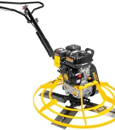 Stark USA 6.5HP Walk Behind Power Trowel Gas-Powered Surface Smoother Finisher Screed Concrete Cement w/Finishing Blades
