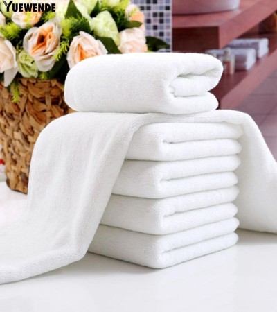 Yuew 1 Pc White Soft Home Hotel Bath Towel Washcloth Travel Hand Towel 30x70cm